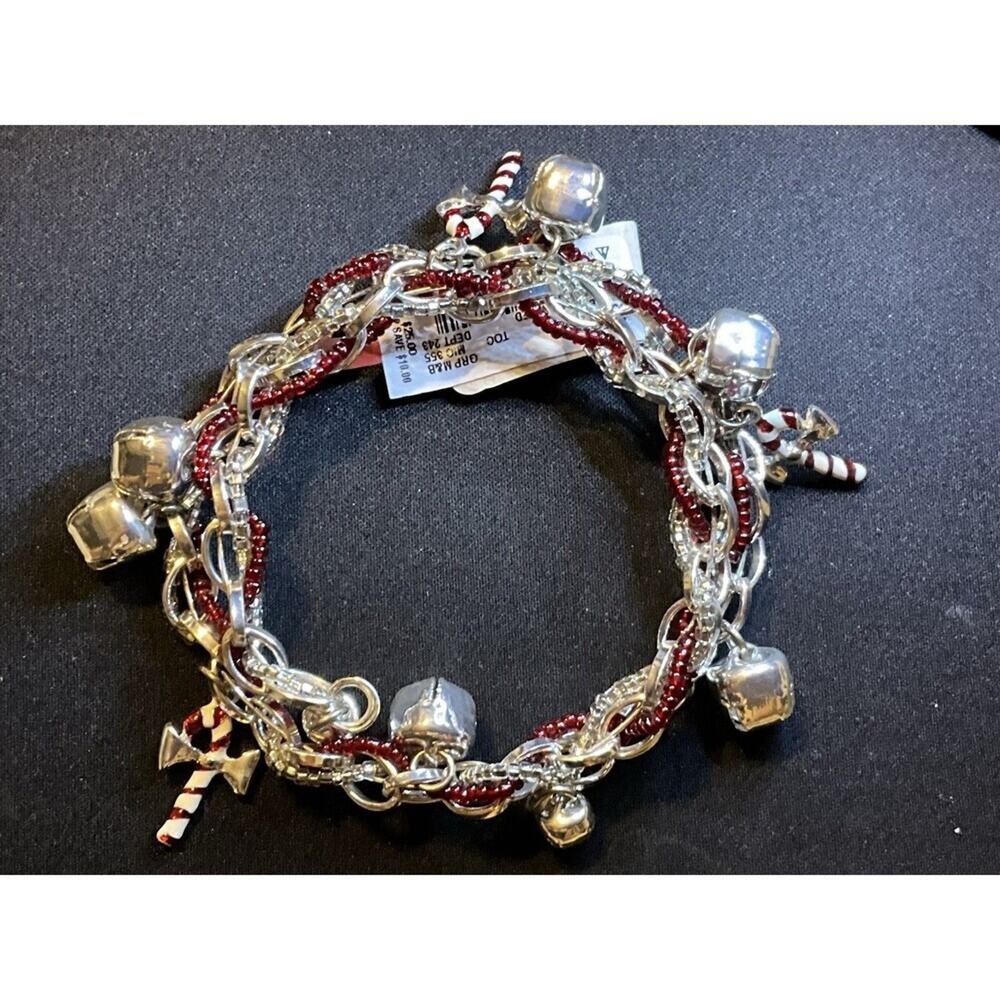 Double Wrap Christmas Bracelet W/ Bells